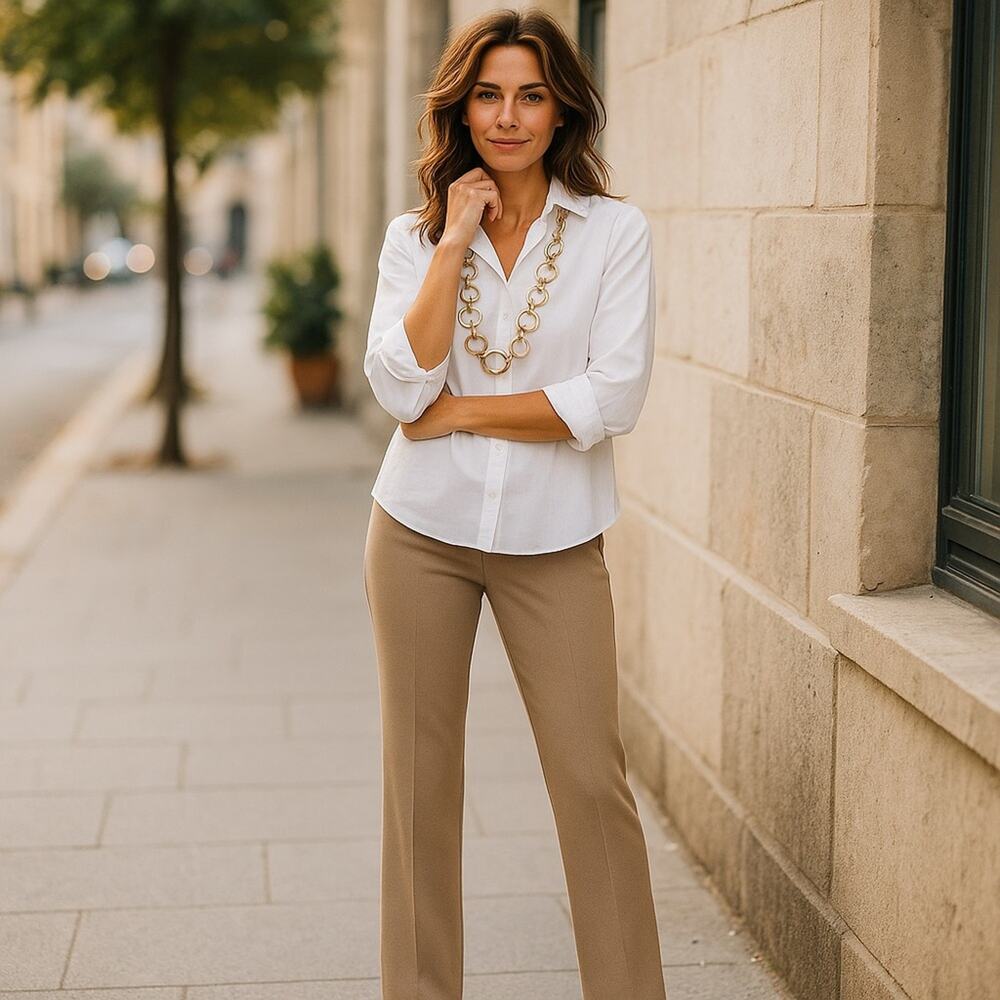 Chico's Wide-Leg Pants in Tan
